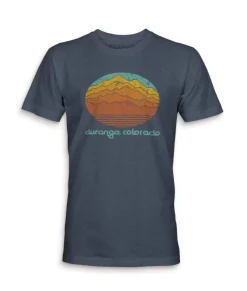 Discount Nayked Apparel Men'S Ridiculously Soft Midweight Graphic Tee | Durango Colorado