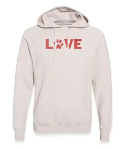 Outlet Nayked Apparel Men'S Ridiculously Soft Midweight Raglan Hooded Valentine'S Day Graphic Sweatshirt | Love My Pet