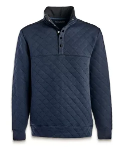 Fashion Nayked Apparel Men'S Ridiculously Soft Quilted Snap Pullover