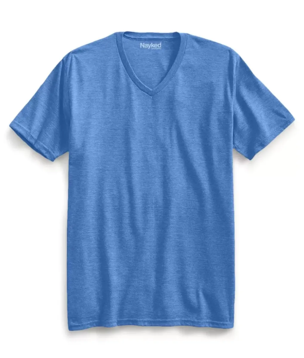 Sale Nayked Apparel Men'S Ridiculously Soft Recycled Lightweight V-Neck T-Shirt