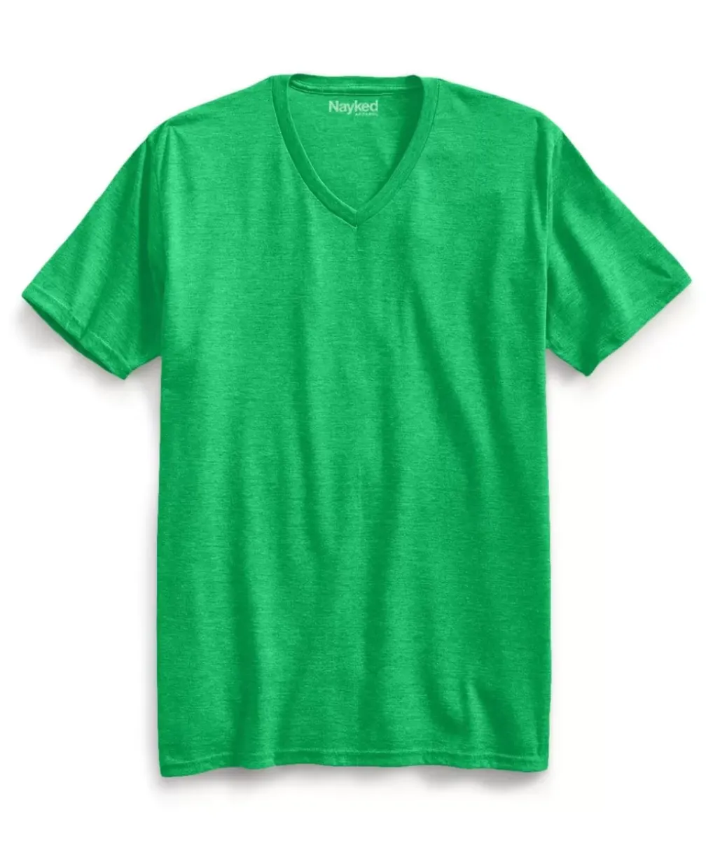 Sale Nayked Apparel Men'S Ridiculously Soft Recycled Lightweight V-Neck T-Shirt