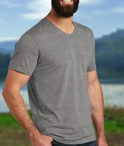 Online Nayked Apparel Men'S Ridiculously Soft Recycled Lightweight V-Neck T-Shirt