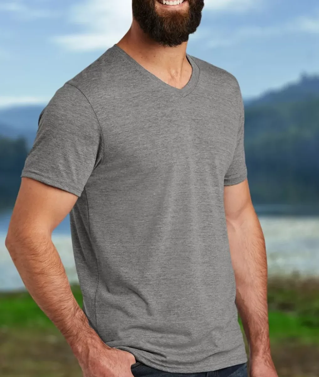 Online Nayked Apparel Men'S Ridiculously Soft Recycled Lightweight V-Neck T-Shirt