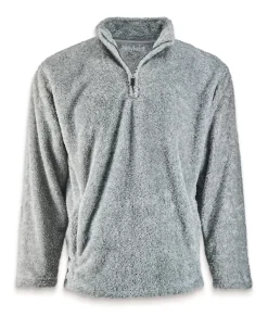 Online Nayked Apparel Men'S Ridiculously Soft Shag Sherpa Quarter-Zip Pullover