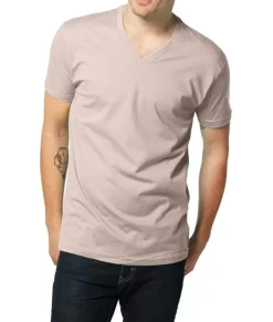Online Nayked Apparel Men'S Ridiculously Soft Short Sleeve V-Neck 100% Cotton Shirt | Discontinued Colors