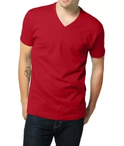Online Nayked Apparel Men'S Ridiculously Soft Short Sleeve V-Neck 100% Cotton Shirt | Discontinued Colors
