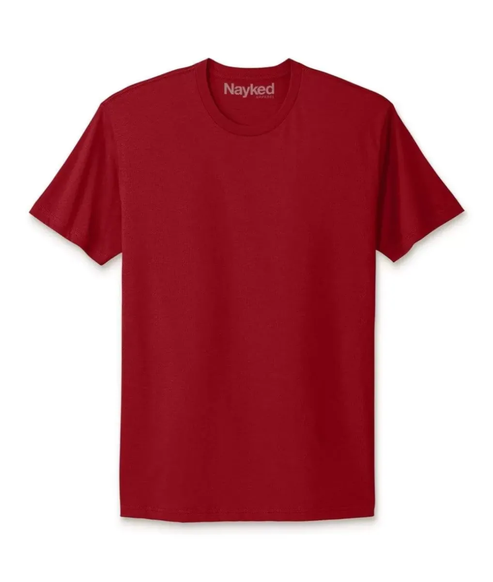 Best Nayked Apparel Men'S Ridiculously Soft Short Sleeve Crew Neck 100% Cotton T-Shirt | New Arrival Colors