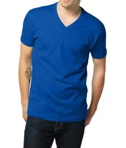 Sale Nayked Apparel Men'S Ridiculously Soft Short Sleeve V-Neck 100% Cotton Shirt