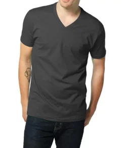 Sale Nayked Apparel Men'S Ridiculously Soft Short Sleeve V-Neck 100% Cotton Shirt