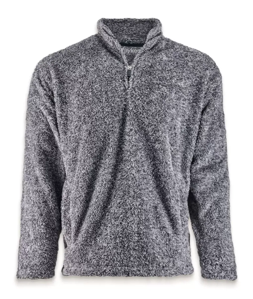 Fashion Nayked Apparel Men'S Ridiculously Soft Shag Sherpa Quarter-Zip Pullover