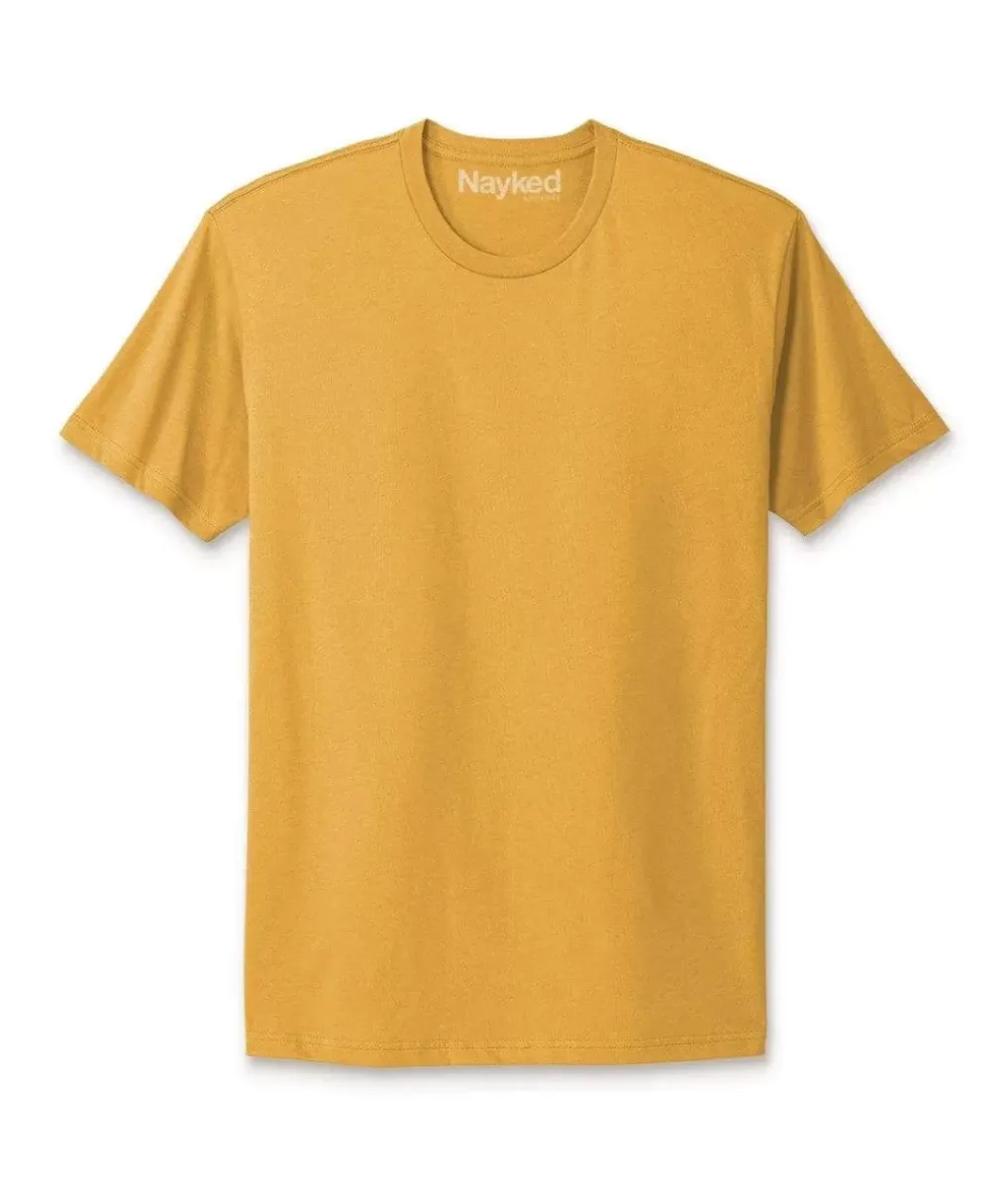 Hot Nayked Apparel Men'S Ridiculously Soft Short Sleeve Crew Neck 100% Cotton T-Shirt | New Arrival Colors
