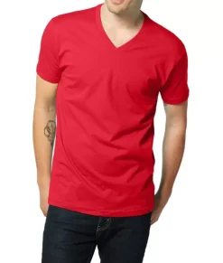 Discount Nayked Apparel Men'S Ridiculously Soft Short Sleeve V-Neck 100% Cotton Shirt | Discontinued Colors
