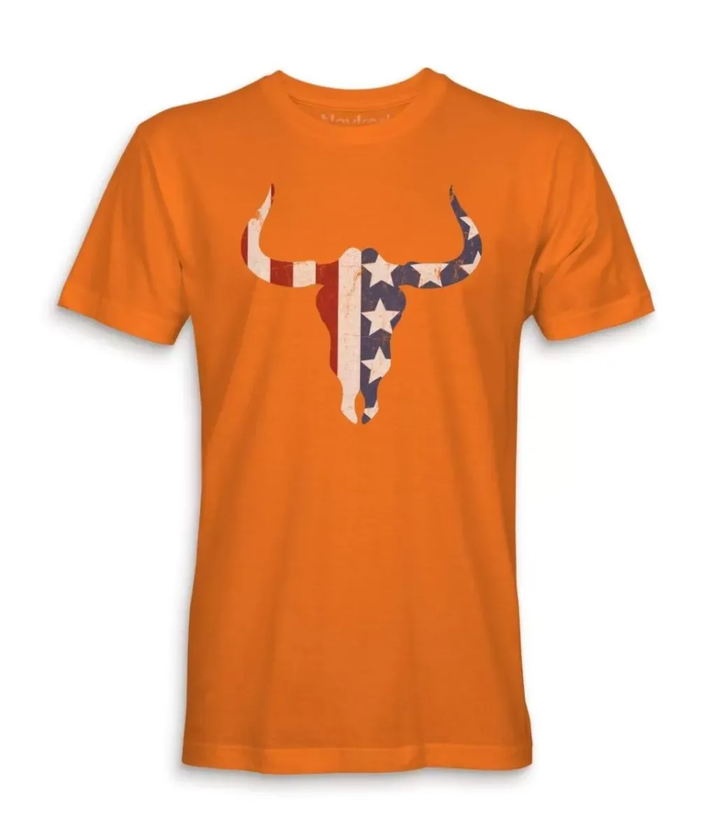 Clearance Nayked Apparel Men'S Ridiculously Soft Sueded Graphic Tee | Bull