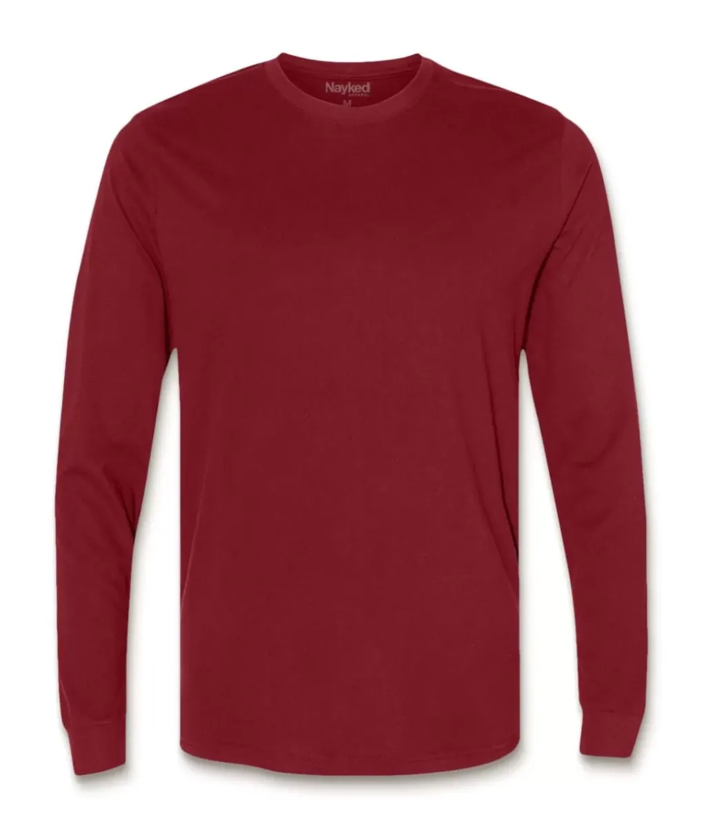 Discount Nayked Apparel Men'S Ridiculously Soft Sueded Long Sleeve T-Shirt