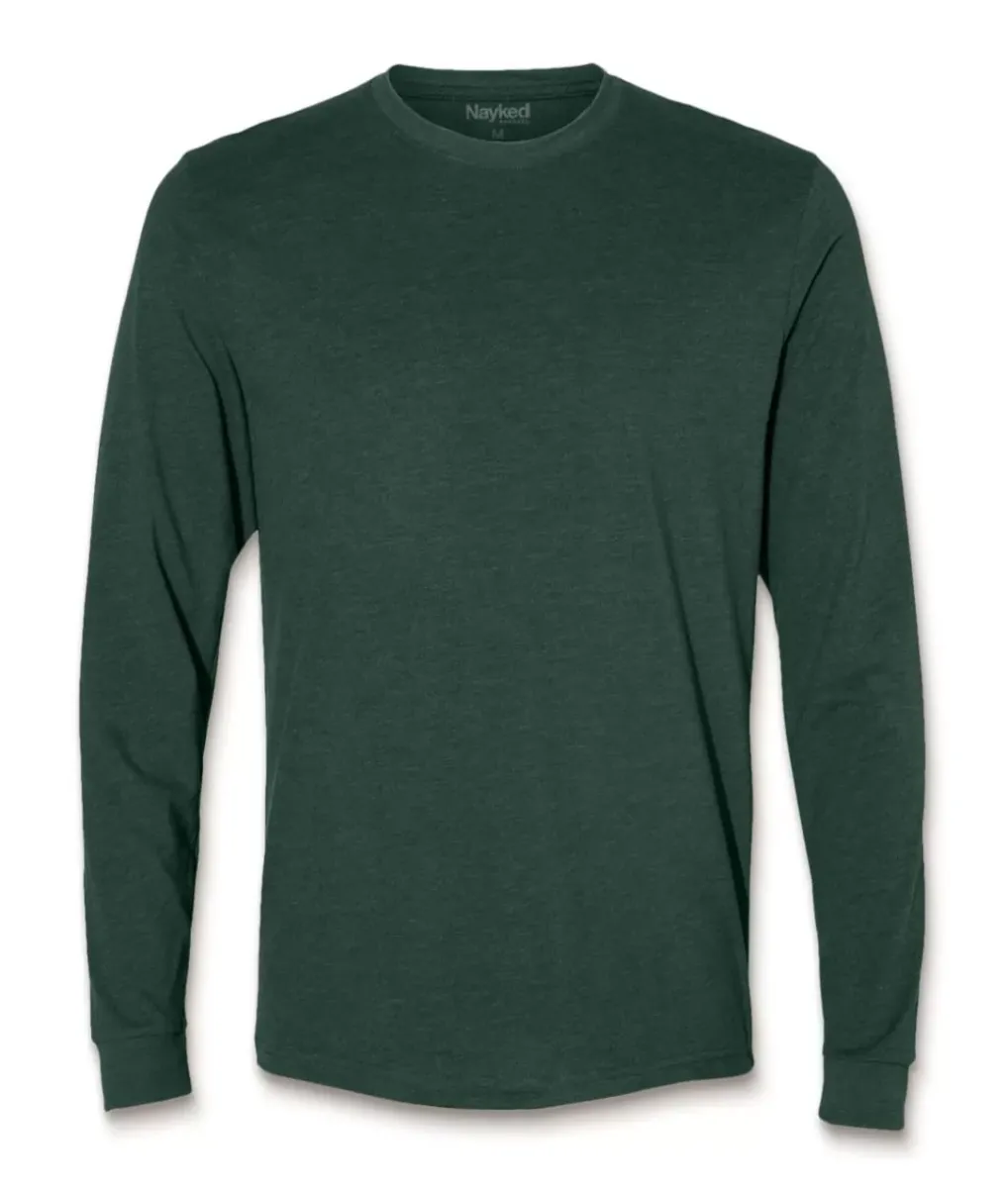 Discount Nayked Apparel Men'S Ridiculously Soft Sueded Long Sleeve T-Shirt