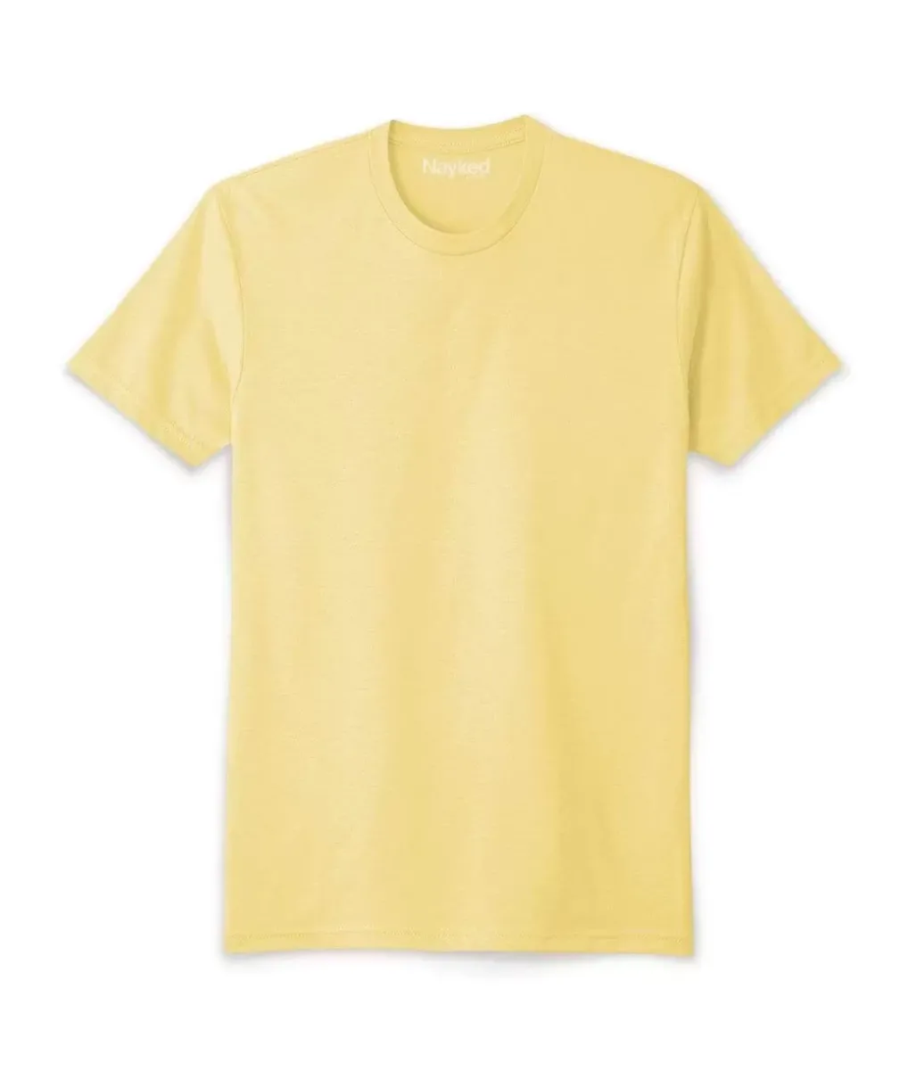 Fashion Nayked Apparel Men'S Ridiculously Soft Sueded Crew T-Shirt | New Arrival Colors