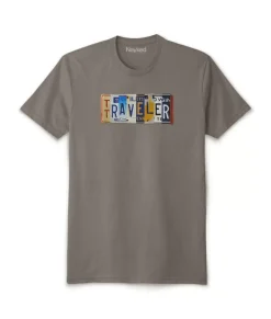 Discount Nayked Apparel Men'S Ridiculously Soft Sueded Graphic Tee | Traveler