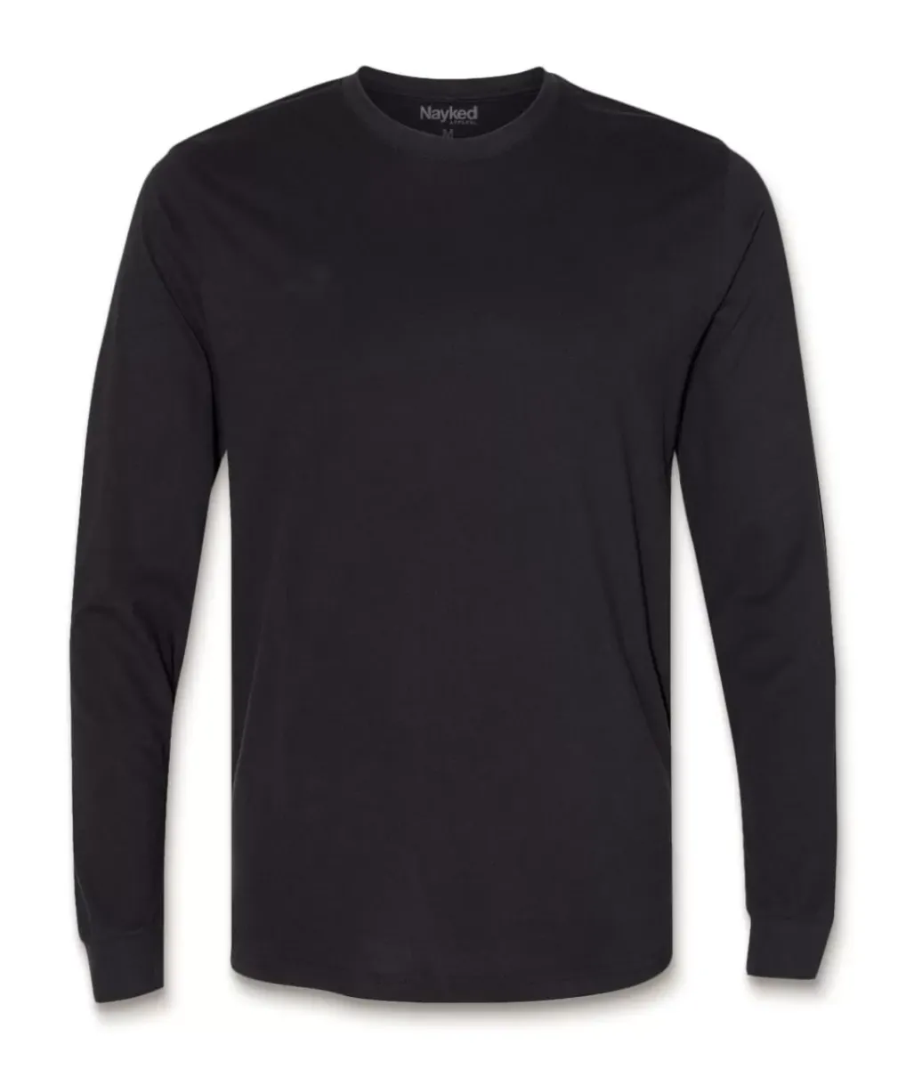 Sale Nayked Apparel Men'S Ridiculously Soft Sueded Long Sleeve T-Shirt