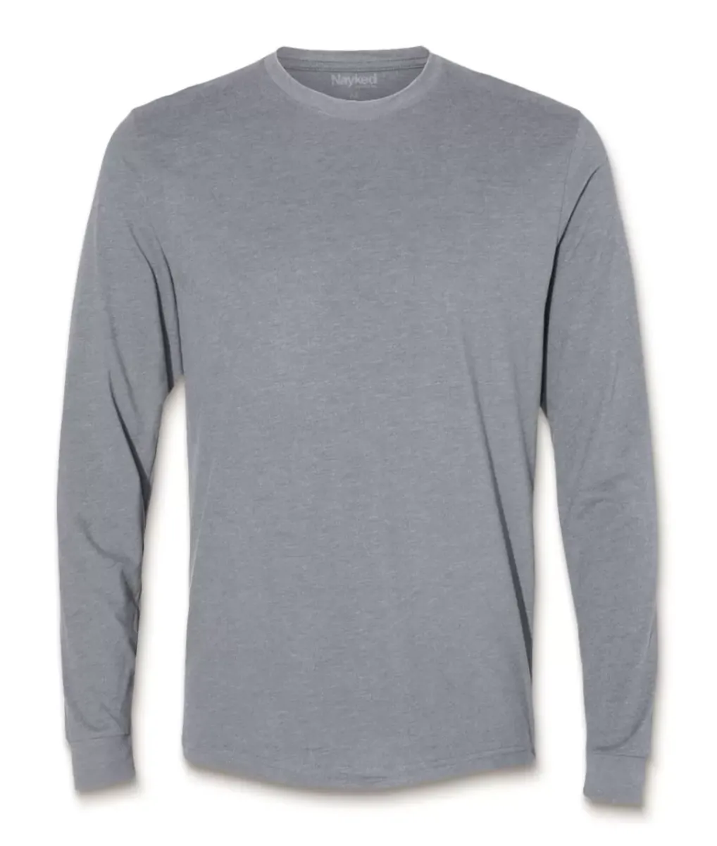 Sale Nayked Apparel Men'S Ridiculously Soft Sueded Long Sleeve T-Shirt