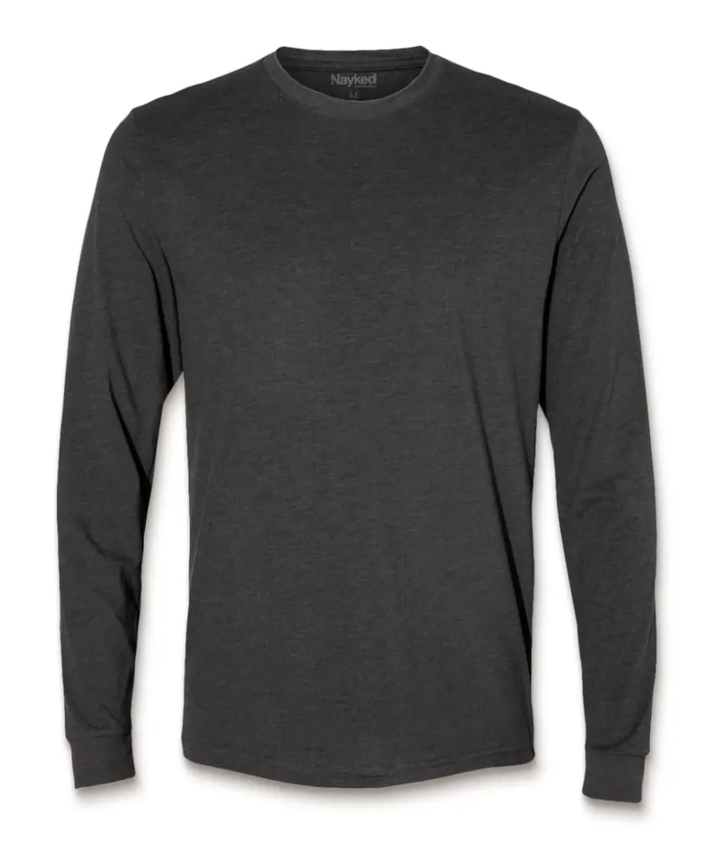Sale Nayked Apparel Men'S Ridiculously Soft Sueded Long Sleeve T-Shirt