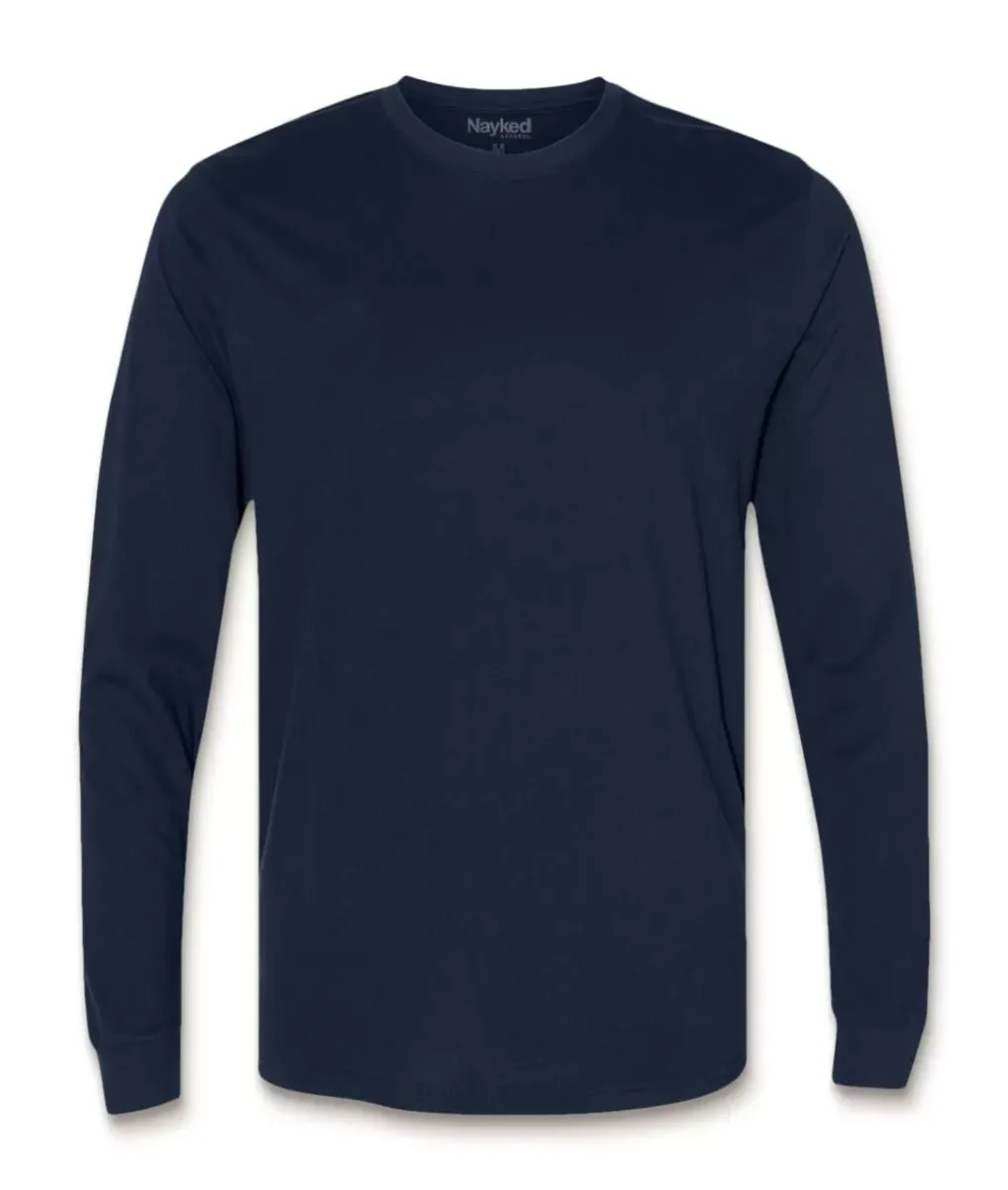 Sale Nayked Apparel Men'S Ridiculously Soft Sueded Long Sleeve T-Shirt