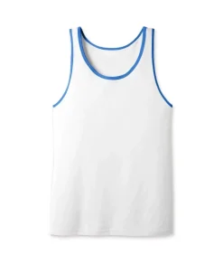 Fashion Nayked Apparel Men'S Ridiculously Soft Two-Tone Lightweight Tank Top