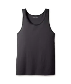 Fashion Nayked Apparel Men'S Ridiculously Soft Two-Tone Lightweight Tank Top