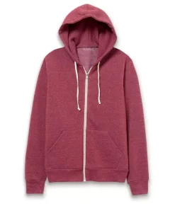 New Nayked Apparel Men'S Ridiculously Soft Vintage Recycled Fleece Full-Zip Hoodie