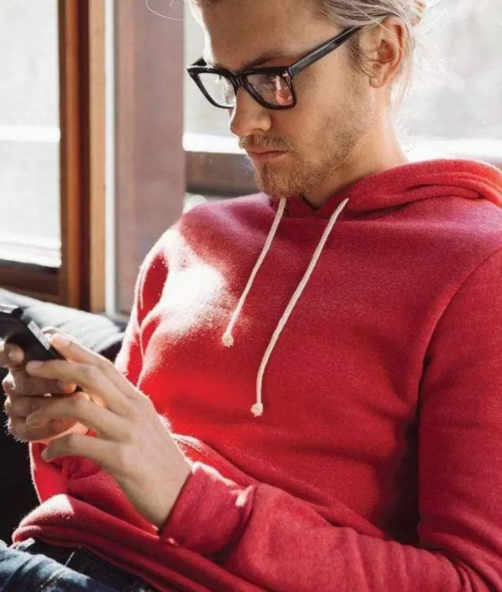 Online Nayked Apparel Men'S Ridiculously Soft Vintage Recycled Fleece Hoodie