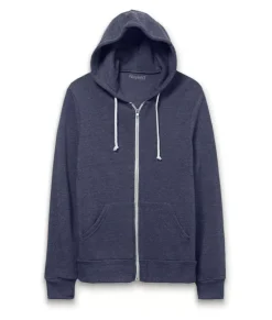 Hot Nayked Apparel Men'S Ridiculously Soft Vintage Recycled Fleece Full-Zip Hoodie
