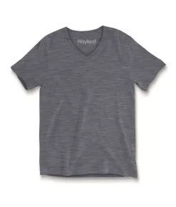 Hot Nayked Apparel Men'S Short Sleeve Slub Jersey V-Neck T-Shirt