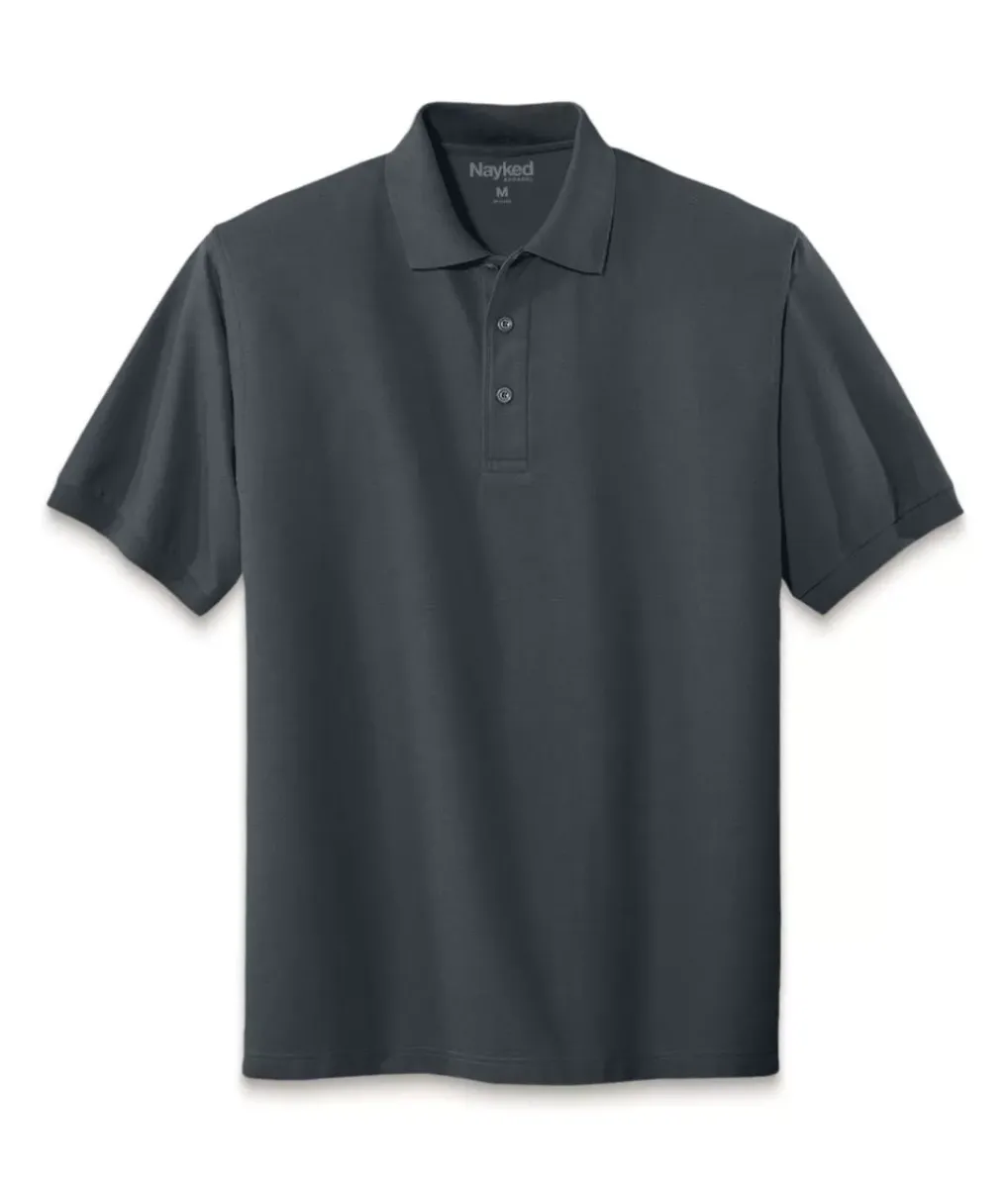 Online Nayked Apparel Men'S Soft Big Pique Polo Shirt