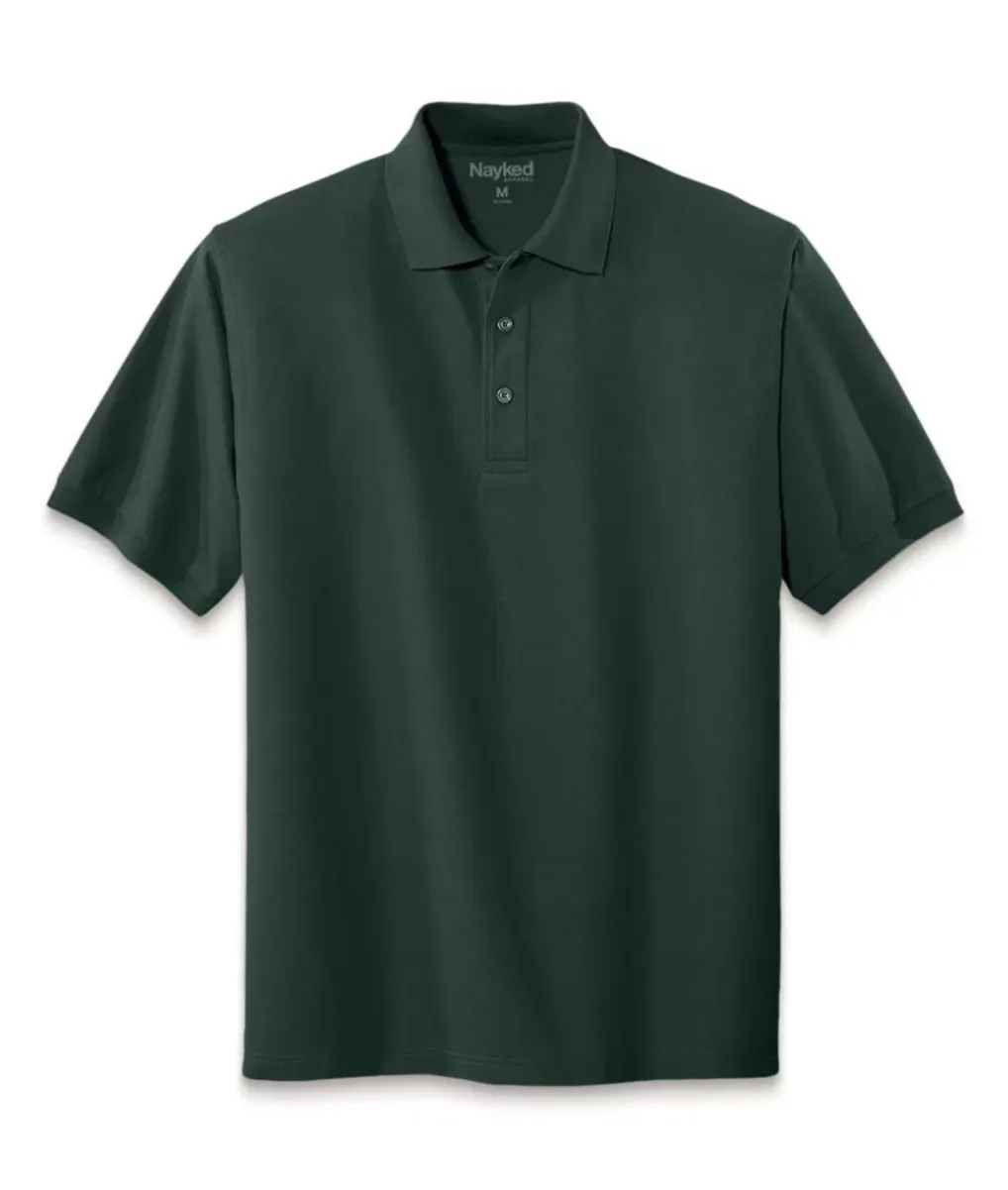Online Nayked Apparel Men'S Soft Big Pique Polo Shirt