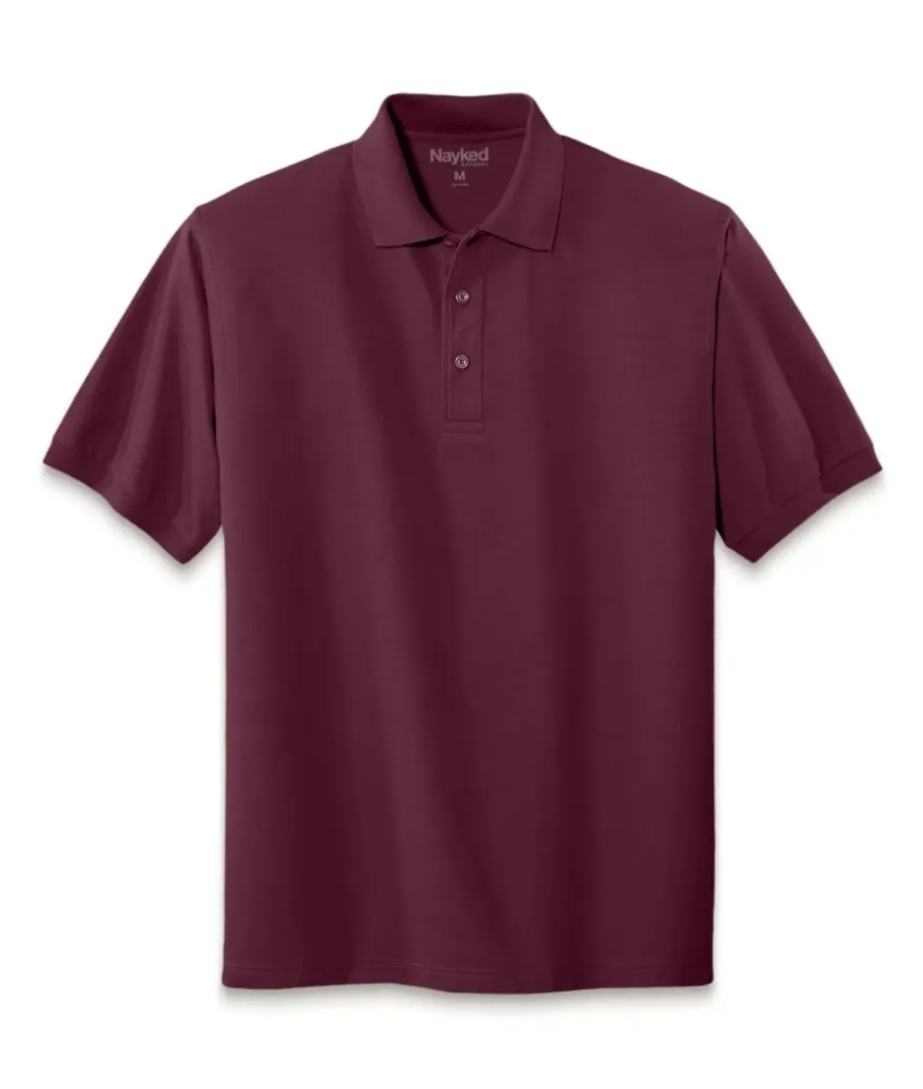 Hot Nayked Apparel Men'S Soft Big Pique Polo Shirt
