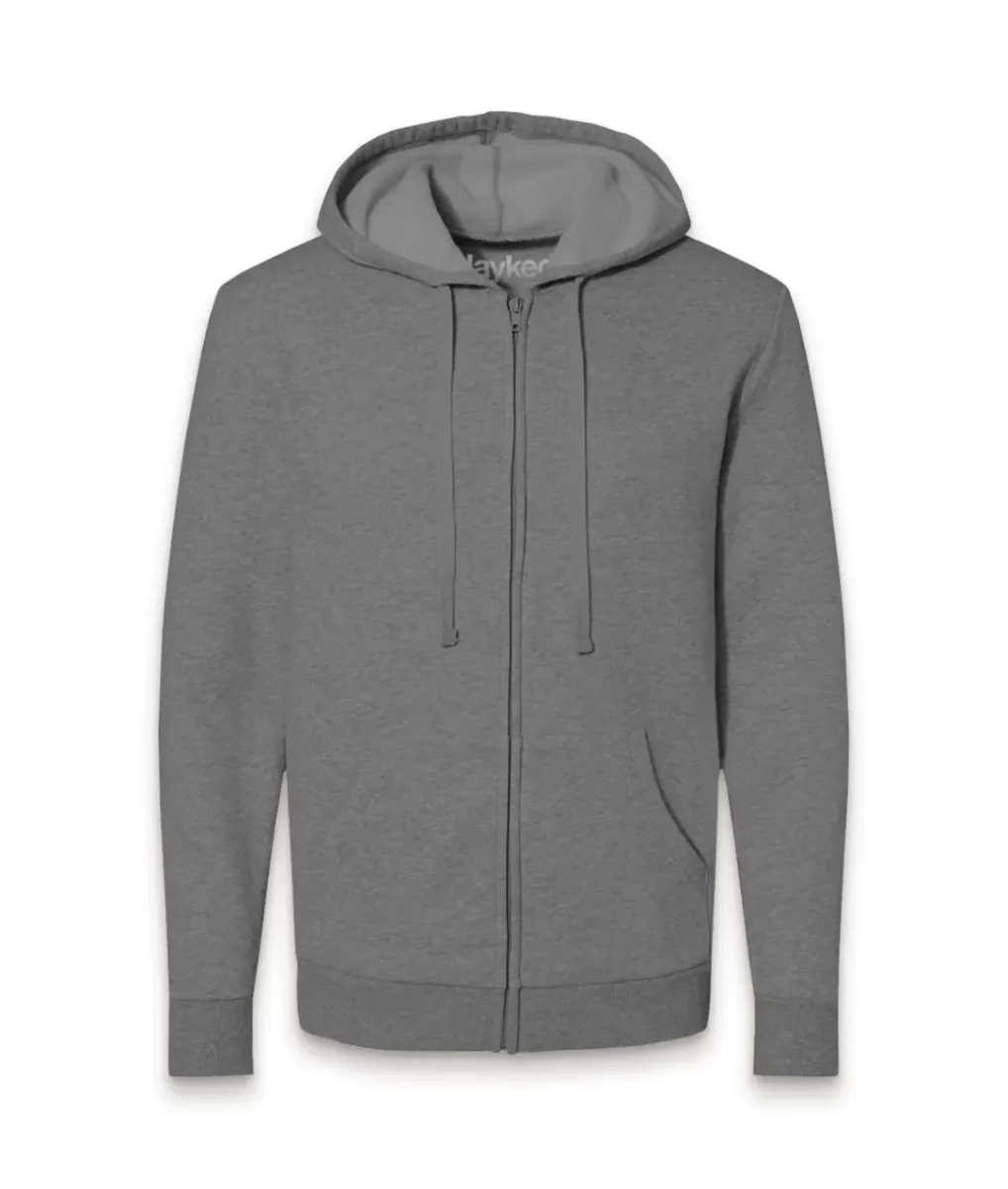 Fashion Nayked Apparel Men'S Soft Eco Friendly Full Zip Hoodie