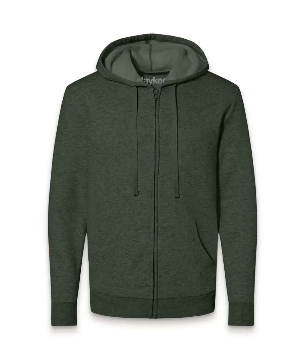 Fashion Nayked Apparel Men'S Soft Eco Friendly Full Zip Hoodie
