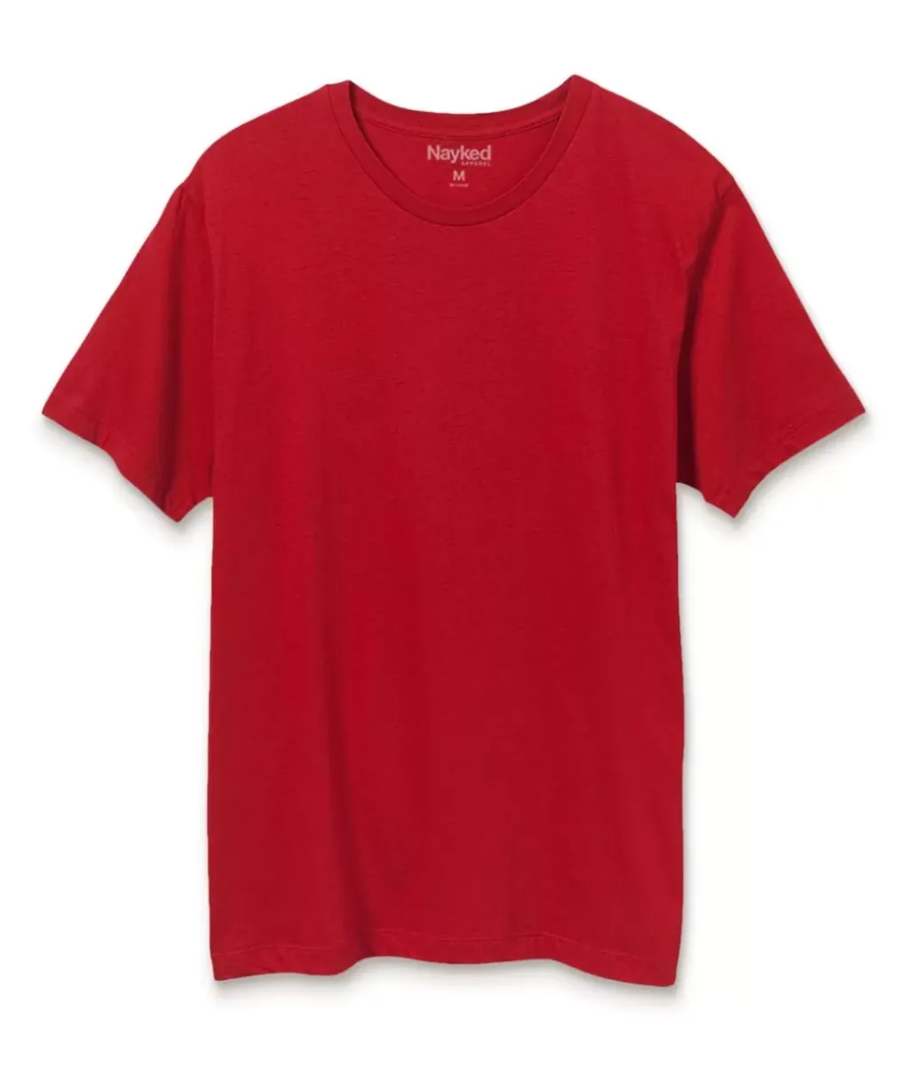 Best Nayked Apparel Men'S Soft Garment Washed 100% Cotton Short Sleeve T-Shirt