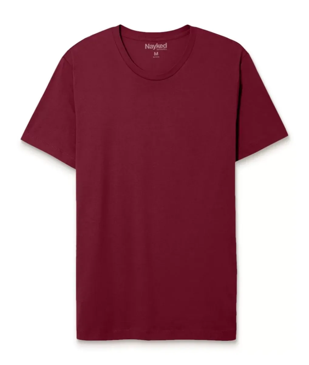 Best Nayked Apparel Men'S Soft Garment Washed 100% Cotton Short Sleeve T-Shirt