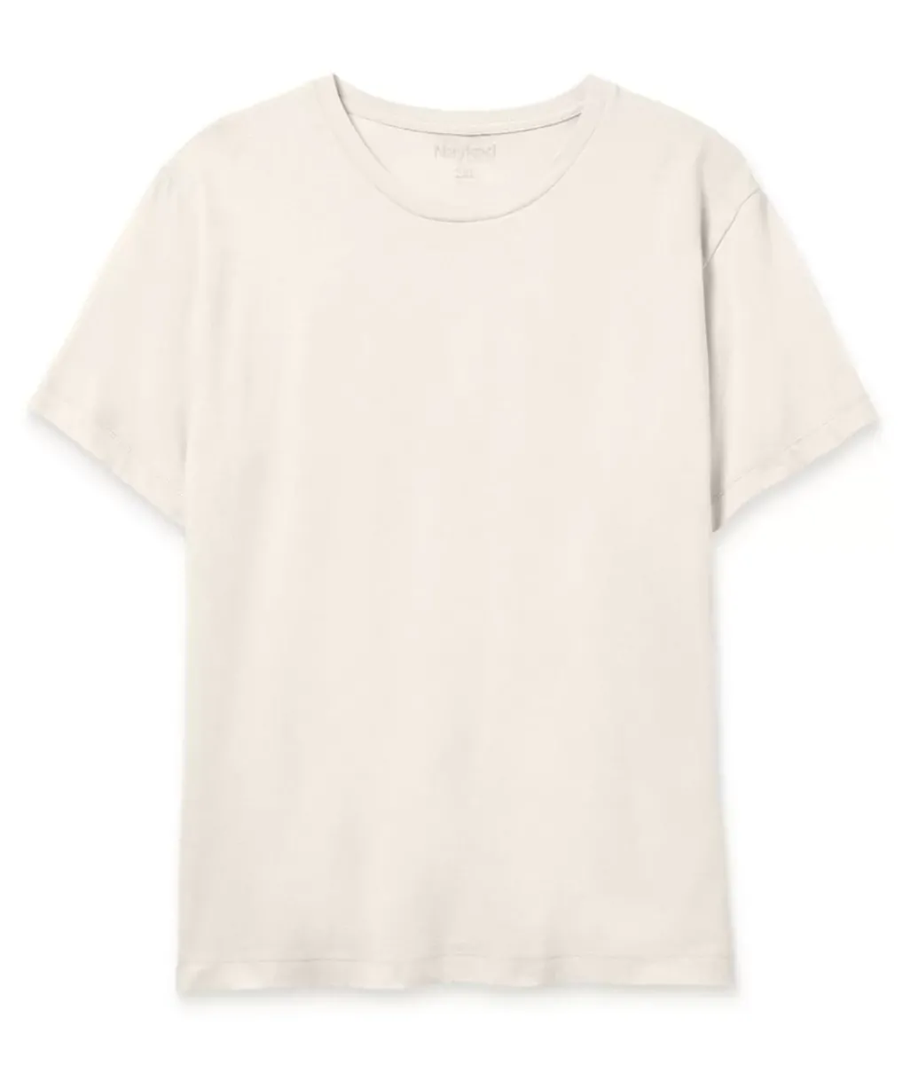 Online Nayked Apparel Men'S Soft Garment Washed Big 100% Cotton Short Sleeve T-Shirt