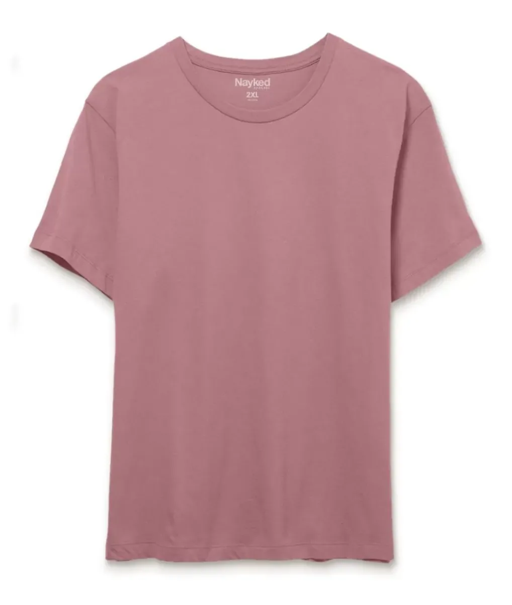 Online Nayked Apparel Men'S Soft Garment Washed Big 100% Cotton Short Sleeve T-Shirt