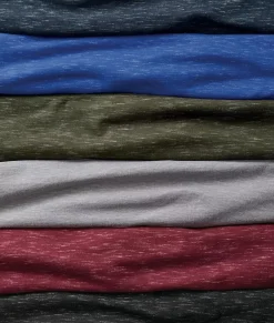 Clearance Nayked Apparel Men'S Soft Lightweight Marled Crew Neck T-Shirt