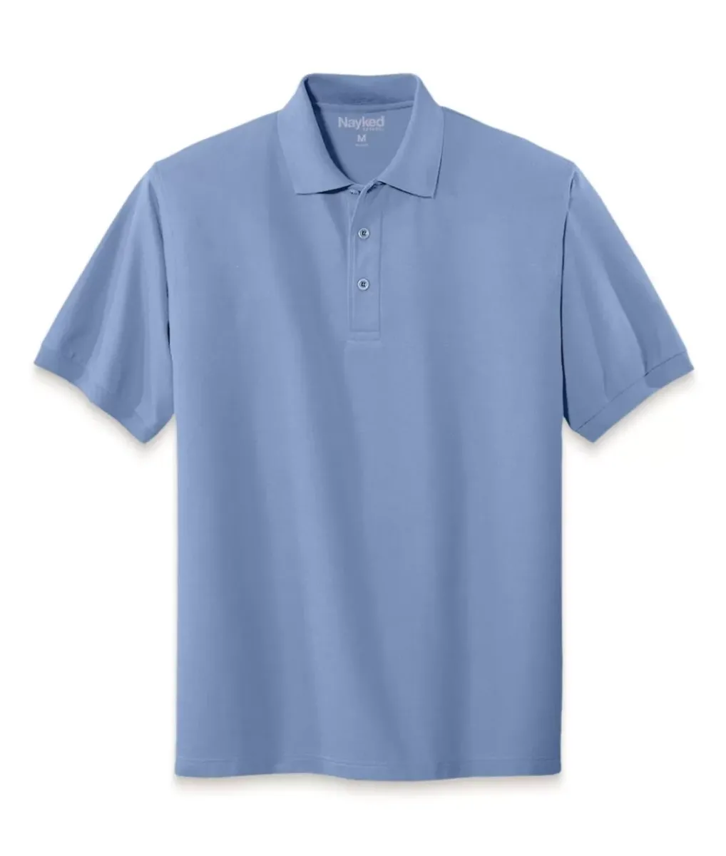 New Nayked Apparel Men'S Soft Pique Polo Shirt
