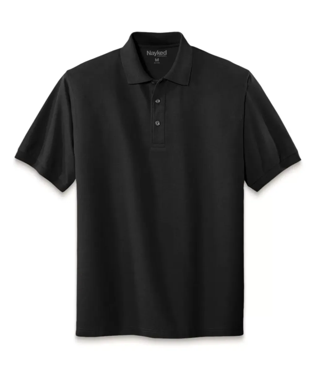 New Nayked Apparel Men'S Soft Pique Polo Shirt