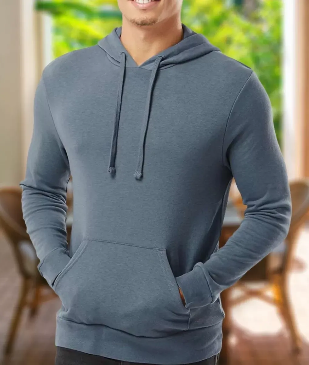 Discount Nayked Apparel Men'S Soft Recycled Washed Lightweight Terry Hooded Pullover