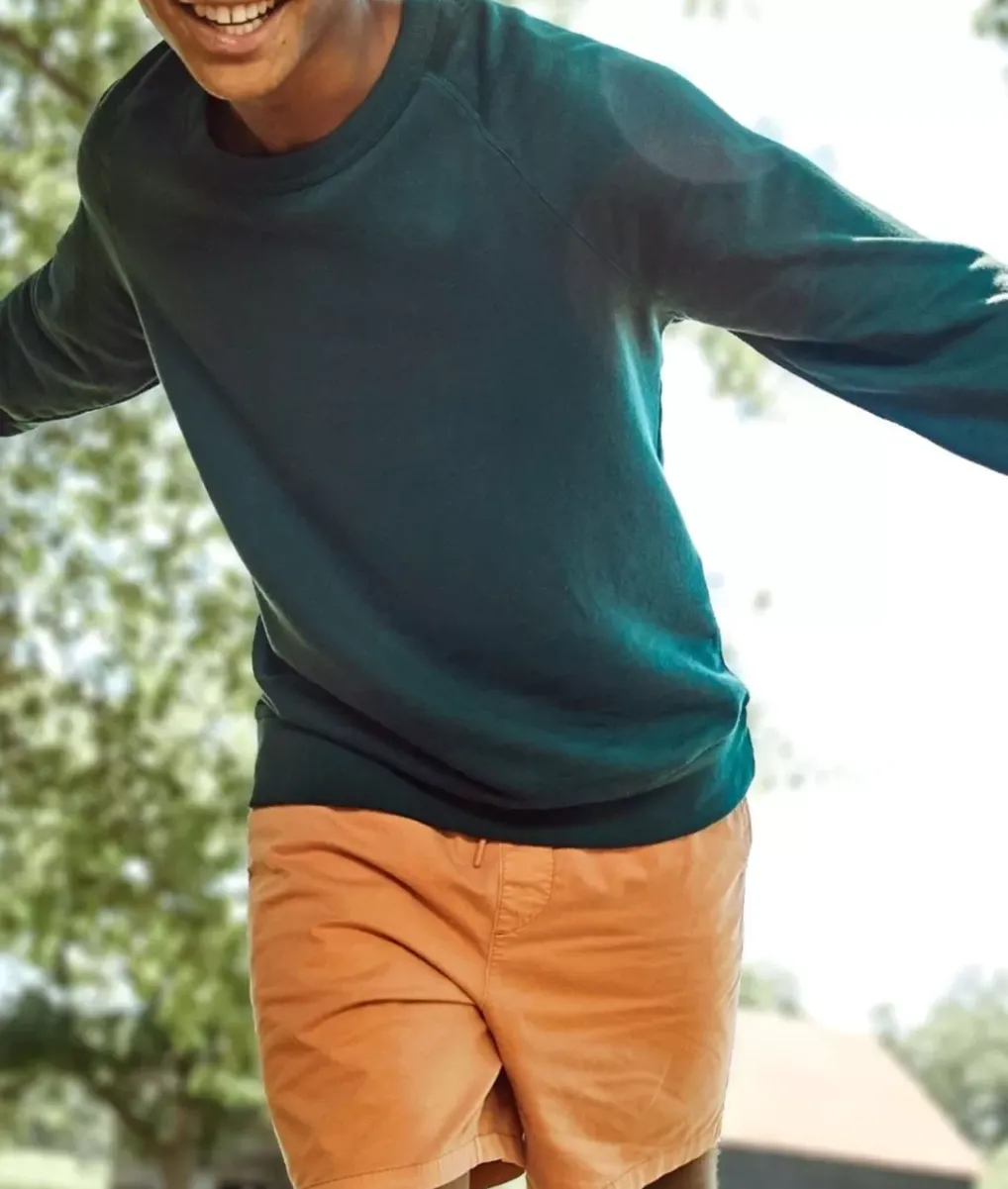 Online Nayked Apparel Men'S Soft Recycled Washed Lightweight Terry Pullover