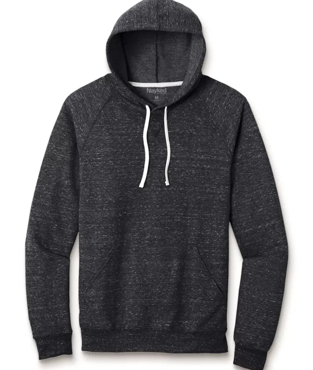 Hot Nayked Apparel Men'S Soft Snow Heather French Terry Hoodie