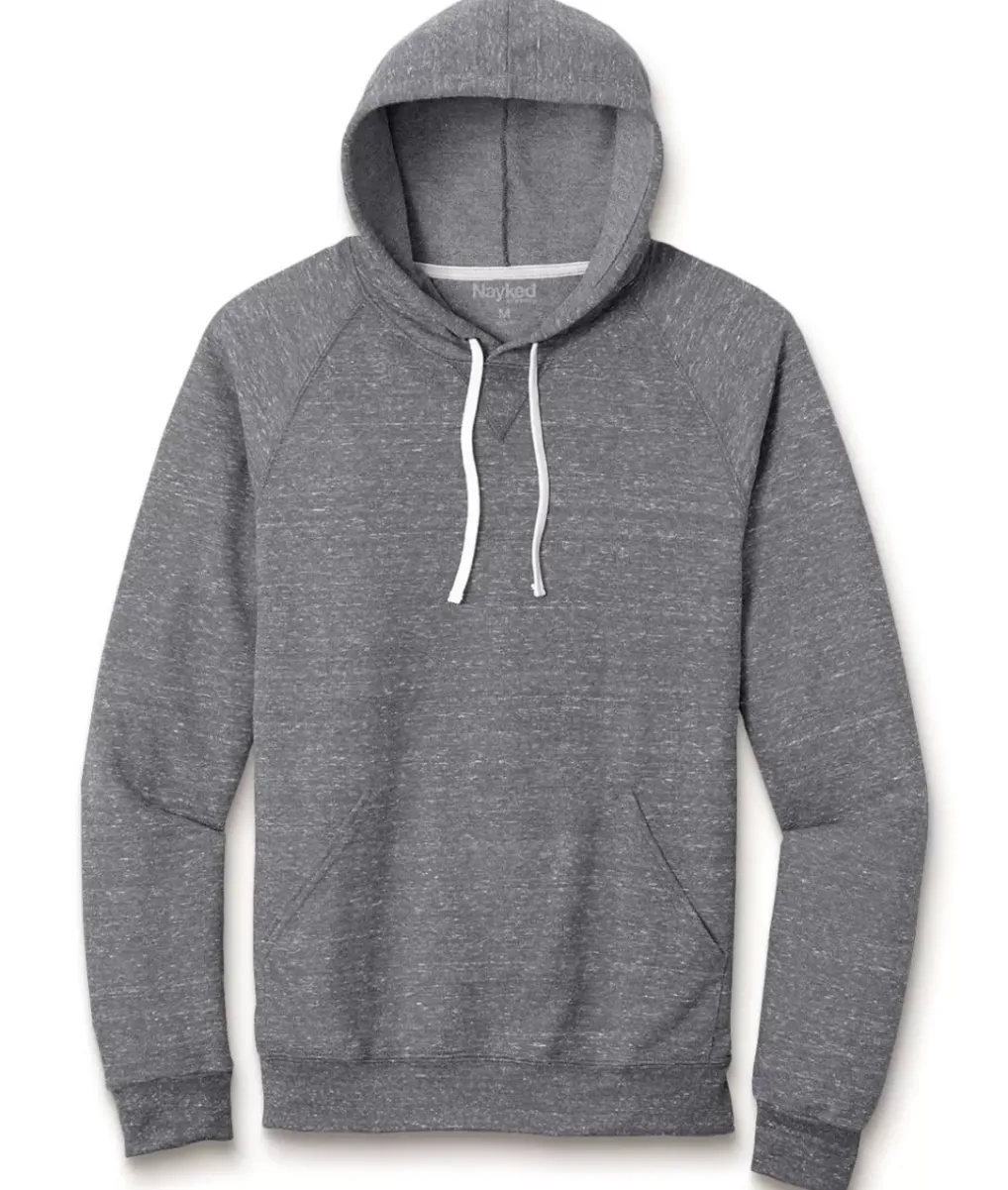 Hot Nayked Apparel Men'S Soft Snow Heather French Terry Hoodie