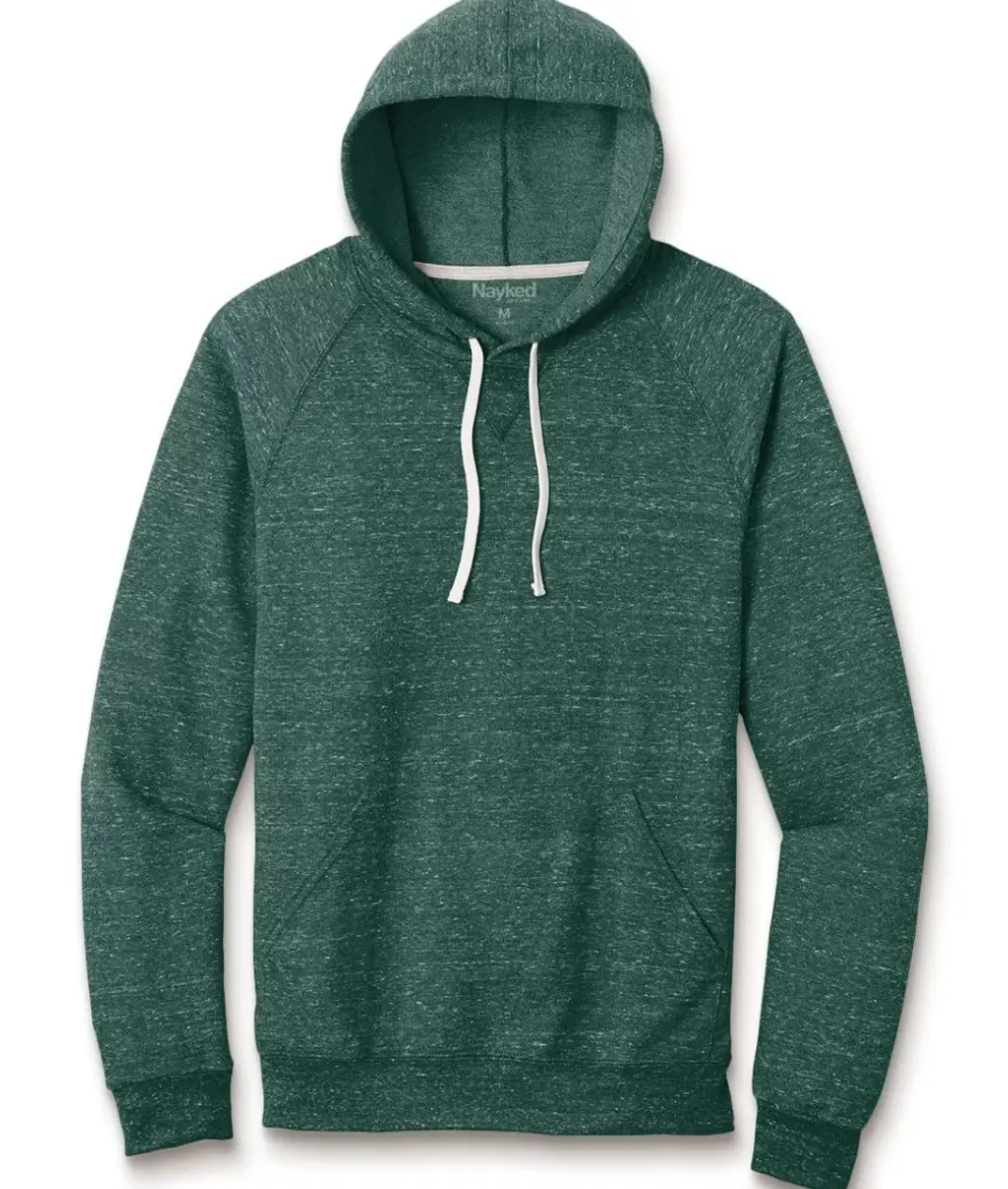 Hot Nayked Apparel Men'S Soft Snow Heather French Terry Hoodie