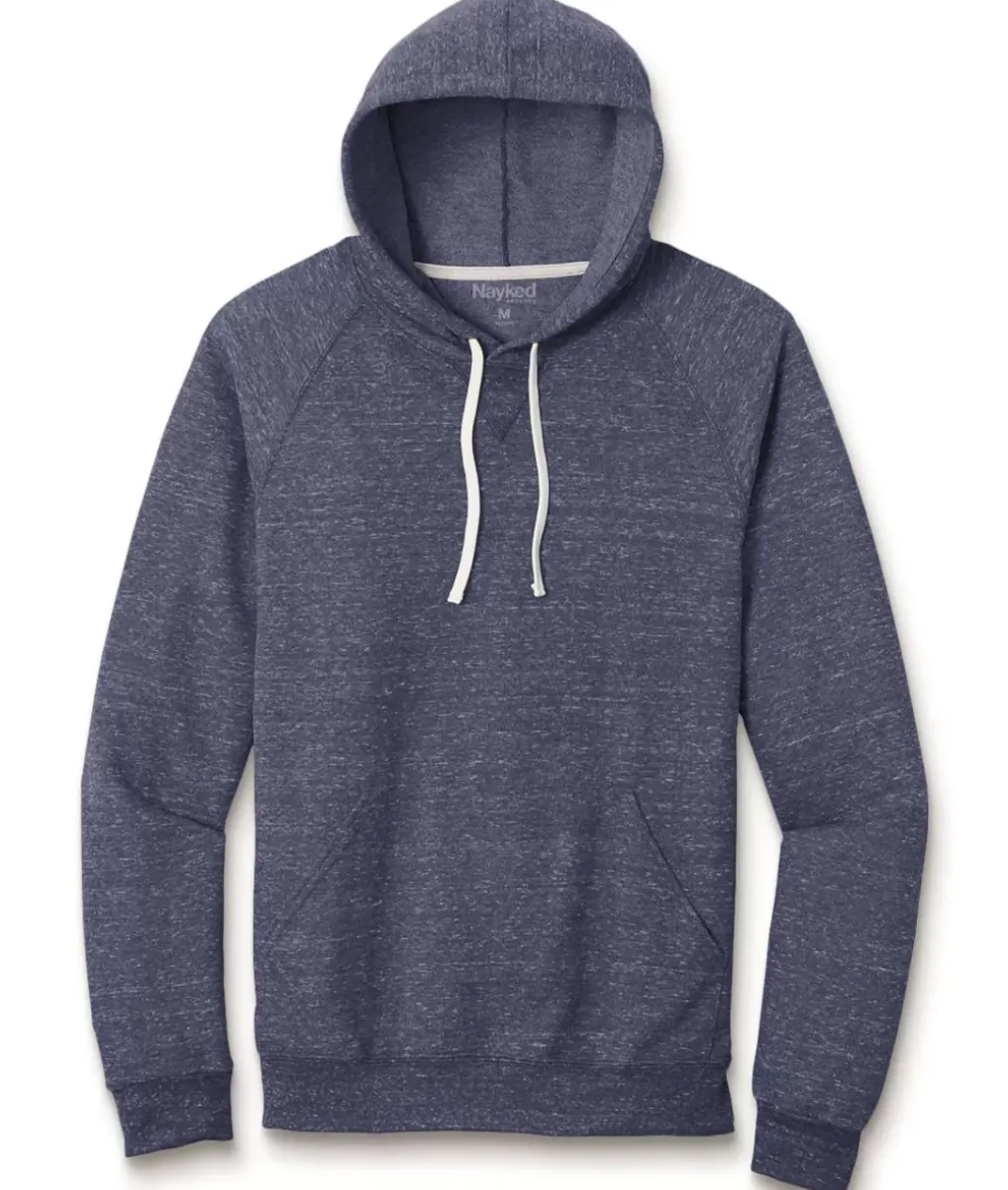 Hot Nayked Apparel Men'S Soft Snow Heather French Terry Hoodie