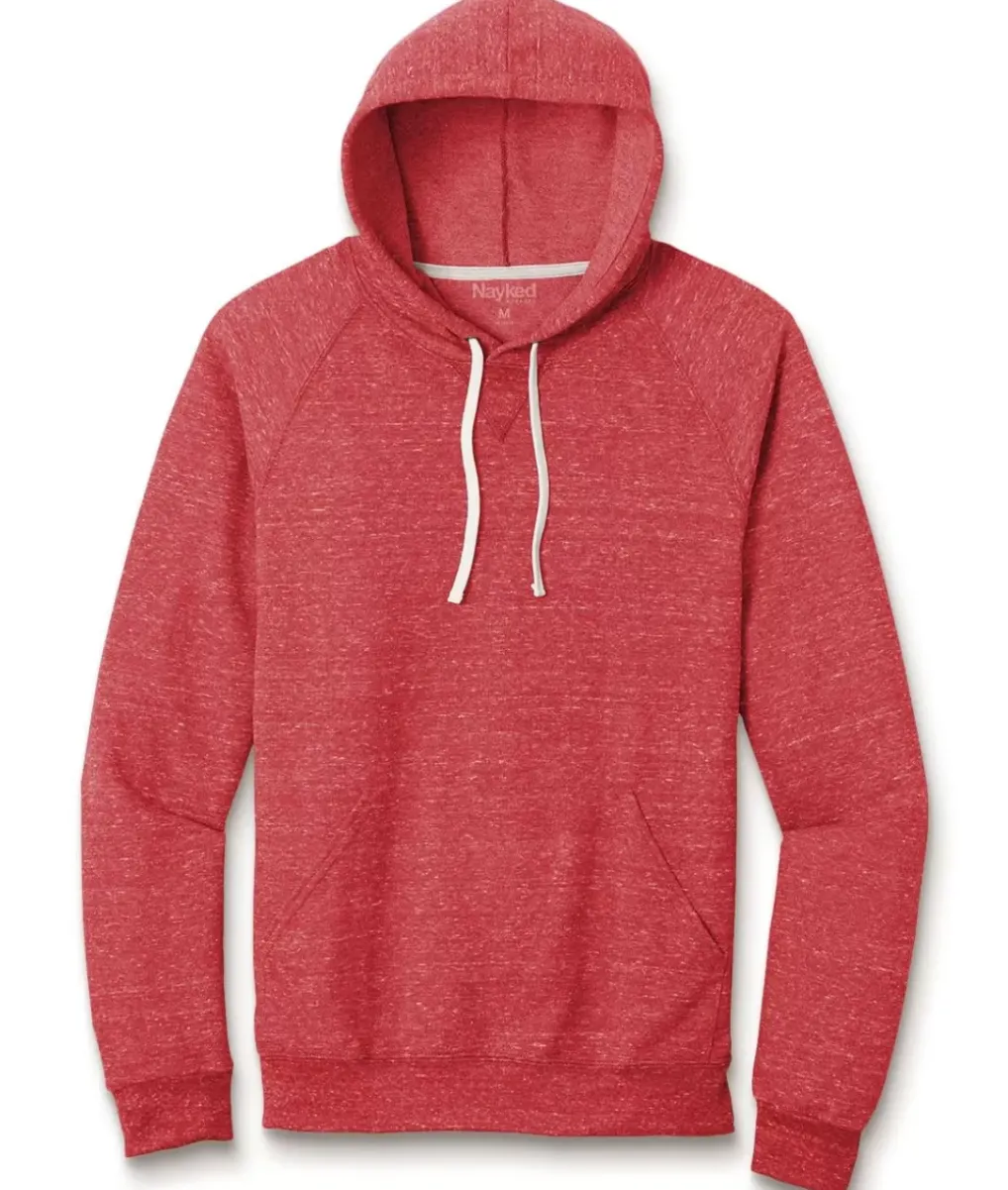 Hot Nayked Apparel Men'S Soft Snow Heather French Terry Hoodie
